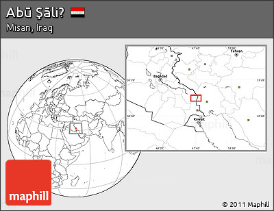 Blank Location Map of Abū Şāliḩ