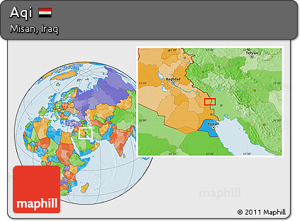 Political Location Map of Aqi
