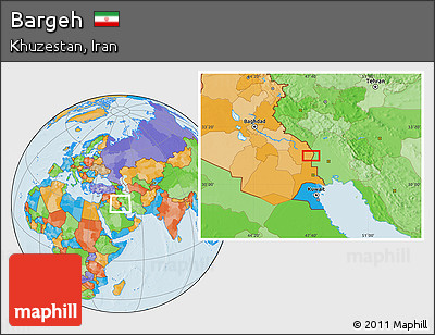 Political Location Map of Bargeh