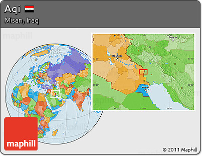 Political Location Map of Aqi