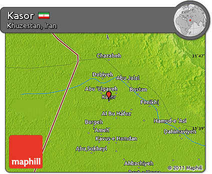 Physical Map of Kasor