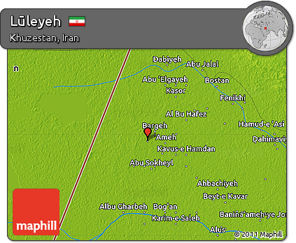 Physical Map of Lūleyeh