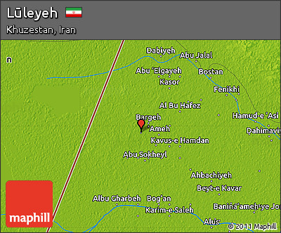 Physical Map of Lūleyeh