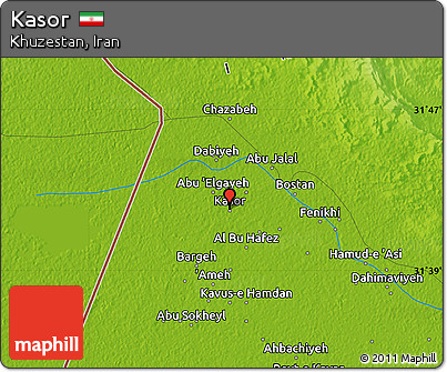Physical Map of Kasor