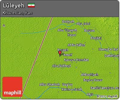 Physical Map of Lūleyeh