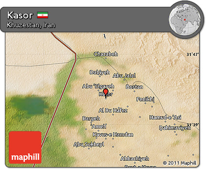 Satellite Map of Kasor