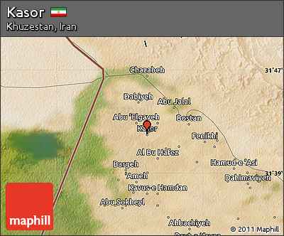 Satellite Map of Kasor