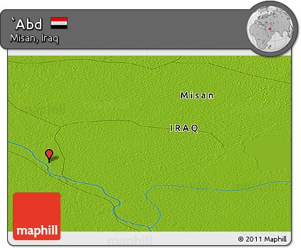 Physical Panoramic Map of `Abd