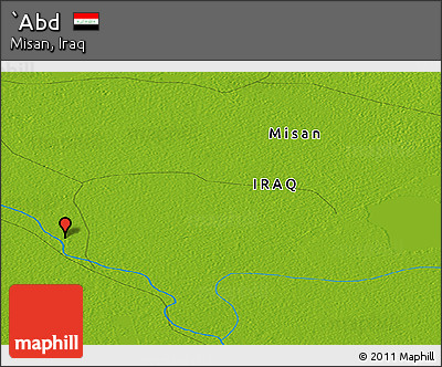 Physical Panoramic Map of `Abd
