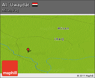 Physical Panoramic Map of Al `Uwaydāt