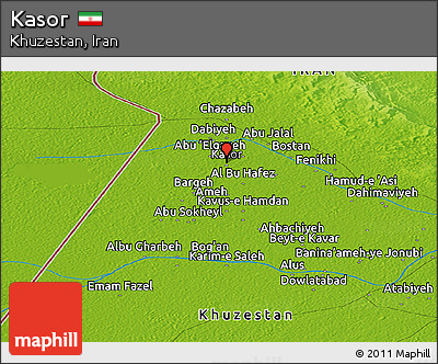 Physical Panoramic Map of Kasor