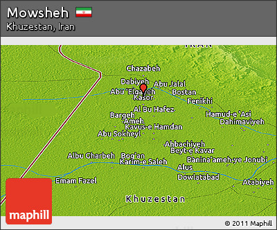 Physical Panoramic Map of Mowsheh