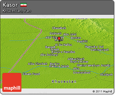 Physical Panoramic Map of Kasor