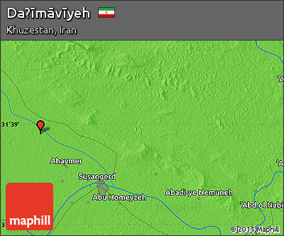 Political Map of Daḩīmāvīyeh
