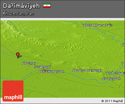 Physical Panoramic Map of Daḩīmāvīyeh