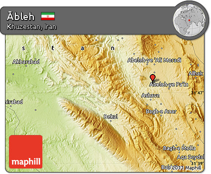 Physical Map of Ābleh