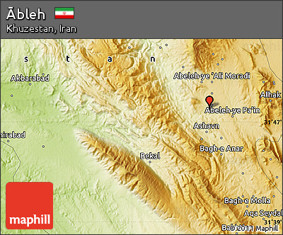 Physical Map of Ābleh