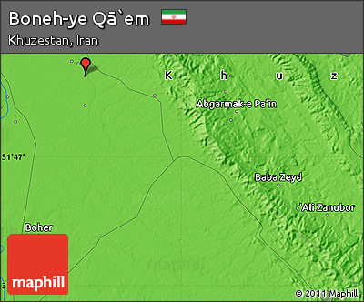 Political Map of Boneh-ye Qā`em