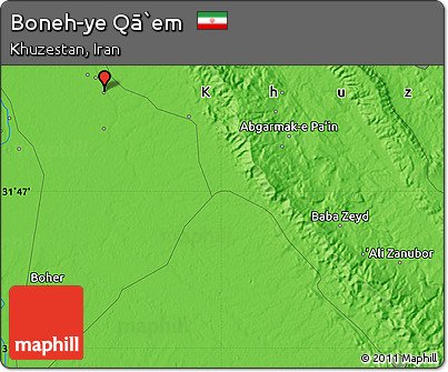 Political Map of Boneh-ye Qā`em
