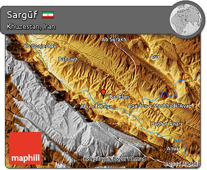 Physical 3D Map of Sargūf