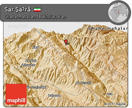 Satellite 3D Map of Sar Şaḩrā