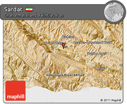 Satellite 3D Map of Sardat