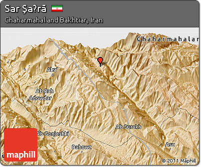 Satellite 3D Map of Sar Şaḩrā