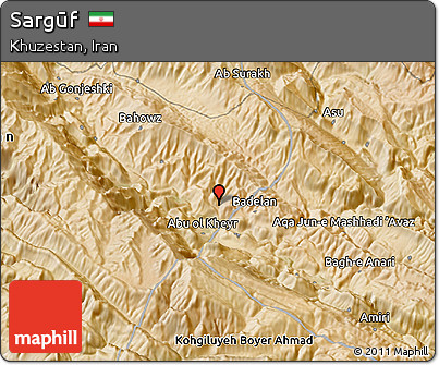 Satellite 3D Map of Sargūf