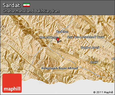 Satellite 3D Map of Sardat