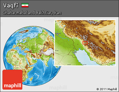 Physical Location Map of Vaqfī