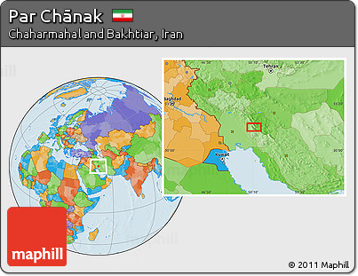 Political Location Map of Par Chānak