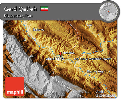 Physical Map of Gerd Qal`eh