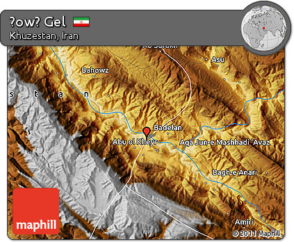 Physical Map of Ḩowẕ Gel