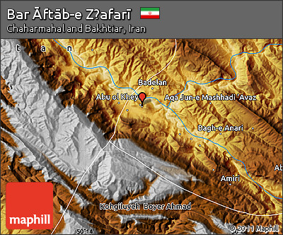 Physical Map of Bar Āftāb-e Z̧afarī