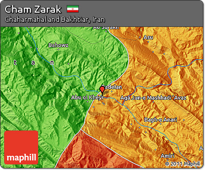 Political Map of Cham Zarak