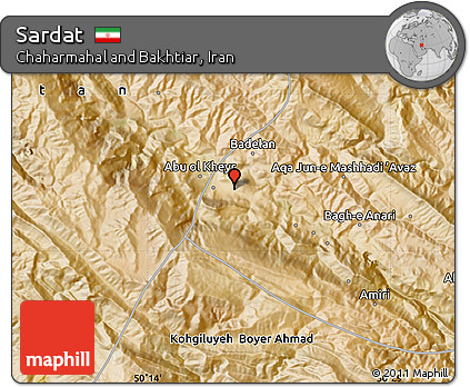 Satellite Map of Sardat