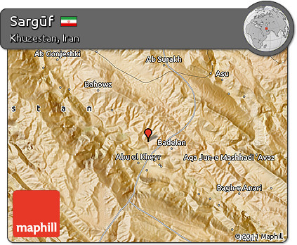 Satellite Map of Sargūf