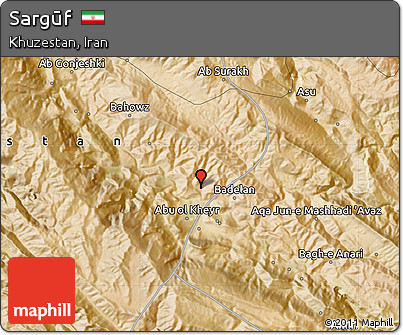 Satellite Map of Sargūf