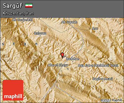 Satellite Map of Sargūf