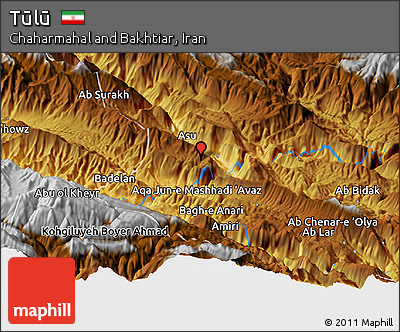 Physical Panoramic Map of Tūlū