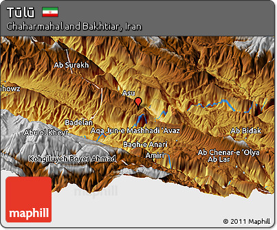 Physical Panoramic Map of Tūlū