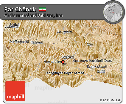 Satellite Panoramic Map of Par Chānak