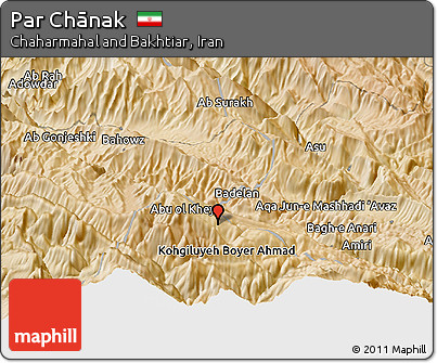 Satellite Panoramic Map of Par Chānak