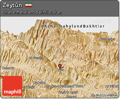 Satellite Panoramic Map of Zeytūn