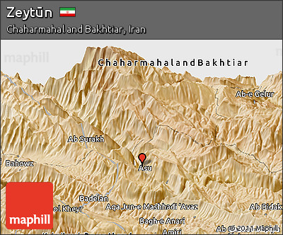 Satellite Panoramic Map of Zeytūn
