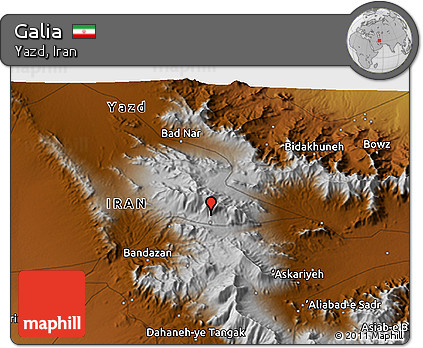 Physical 3D Map of Galia