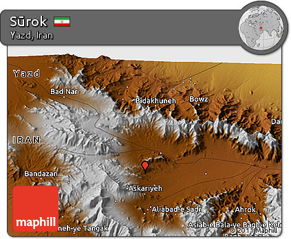 Physical 3D Map of Sūrok