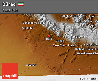 Physical 3D Map of Būraq