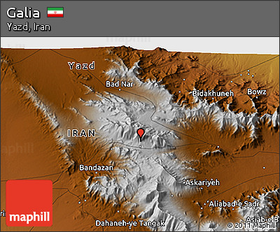 Physical 3D Map of Galia