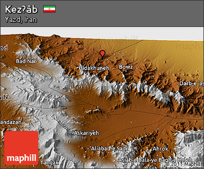 Physical 3D Map of Kez̄āb